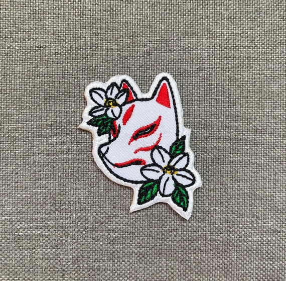 kabuki Patches iron on patches kabuki iron on patch patches for Jackets  embroidery patch Patch for backpack