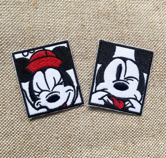 Mickey and Minnie Patches Iron on Patches Iron on Patch Patches for Jackets  Embroidery Patch Patch for Backpack 