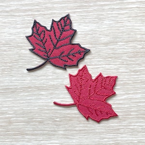 Maple leaf Patches iron on patches maple leaf iron on patch patches for Jackets embroidery patch Patch for backpack