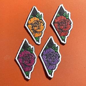 Rose Patches iron on patches Rose iron on patch patches for Jackets embroidery patch Patch for backpack