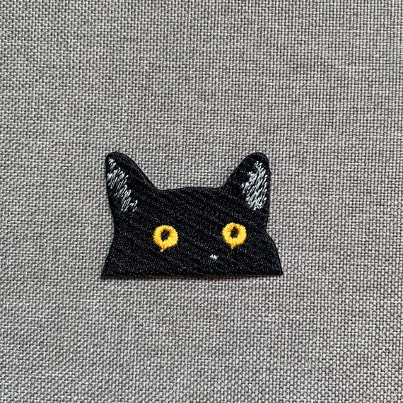Black Cat Patches Cat Iron on Patches Iron on Patch Patches Etsy