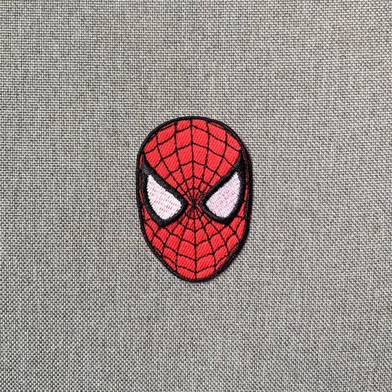 Spider-man Head Mask Iron-on Embroidered Patch, Patches, Pins