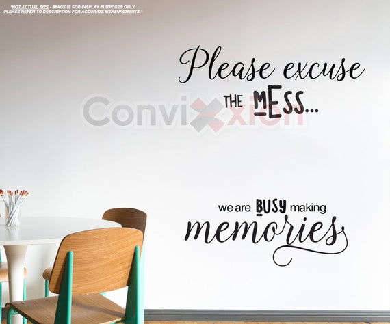 Excuse The Mess Children S Bedroom Boy Decor Decals