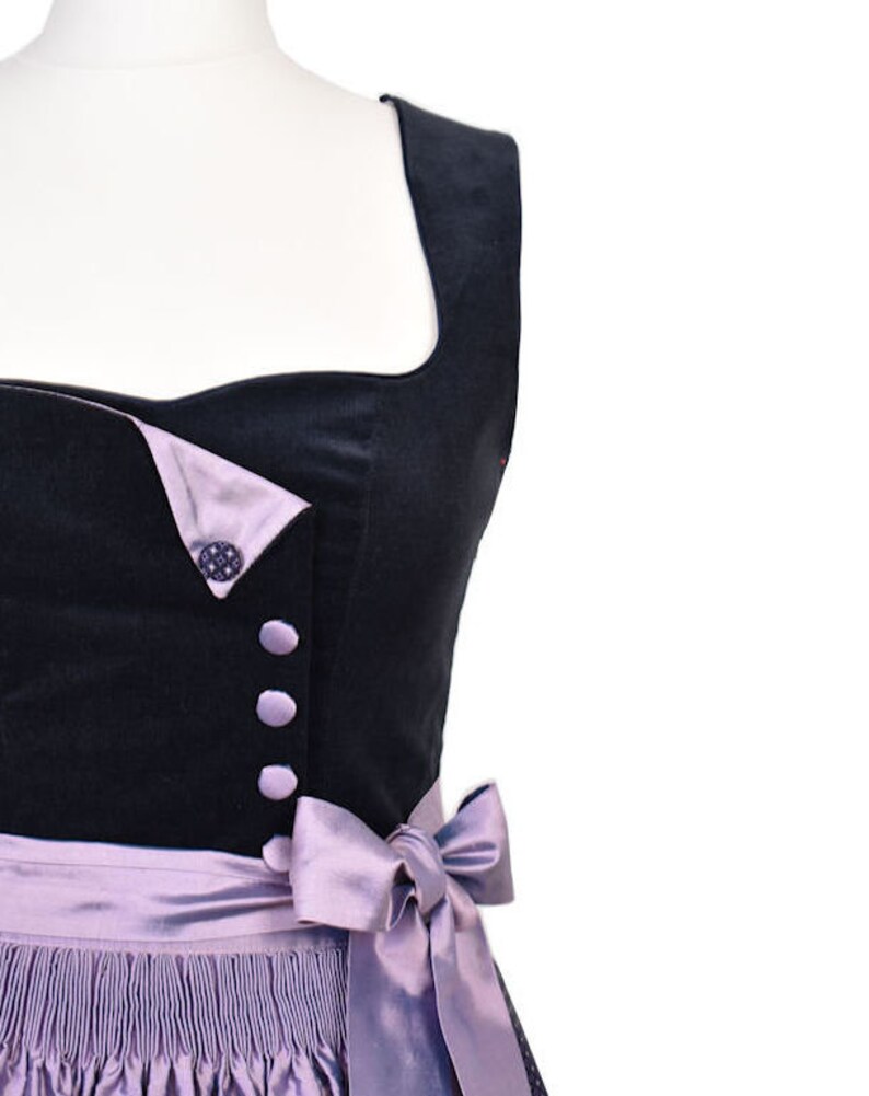 Dirndl made of velvet & silk made in Bavaria/Munich a festive dress for Oktoberfest image 3