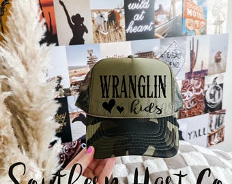 Wranglin Kids Trucker Hat, Western Style