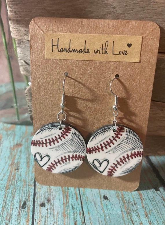 Dangle Baseball Earrings Dangle Baseball Earrings