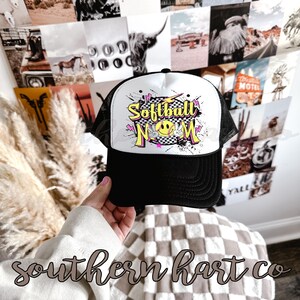 Softball Mom Hat, Softball Hat, Game Day Softball Hat, Trucker Hat for Women