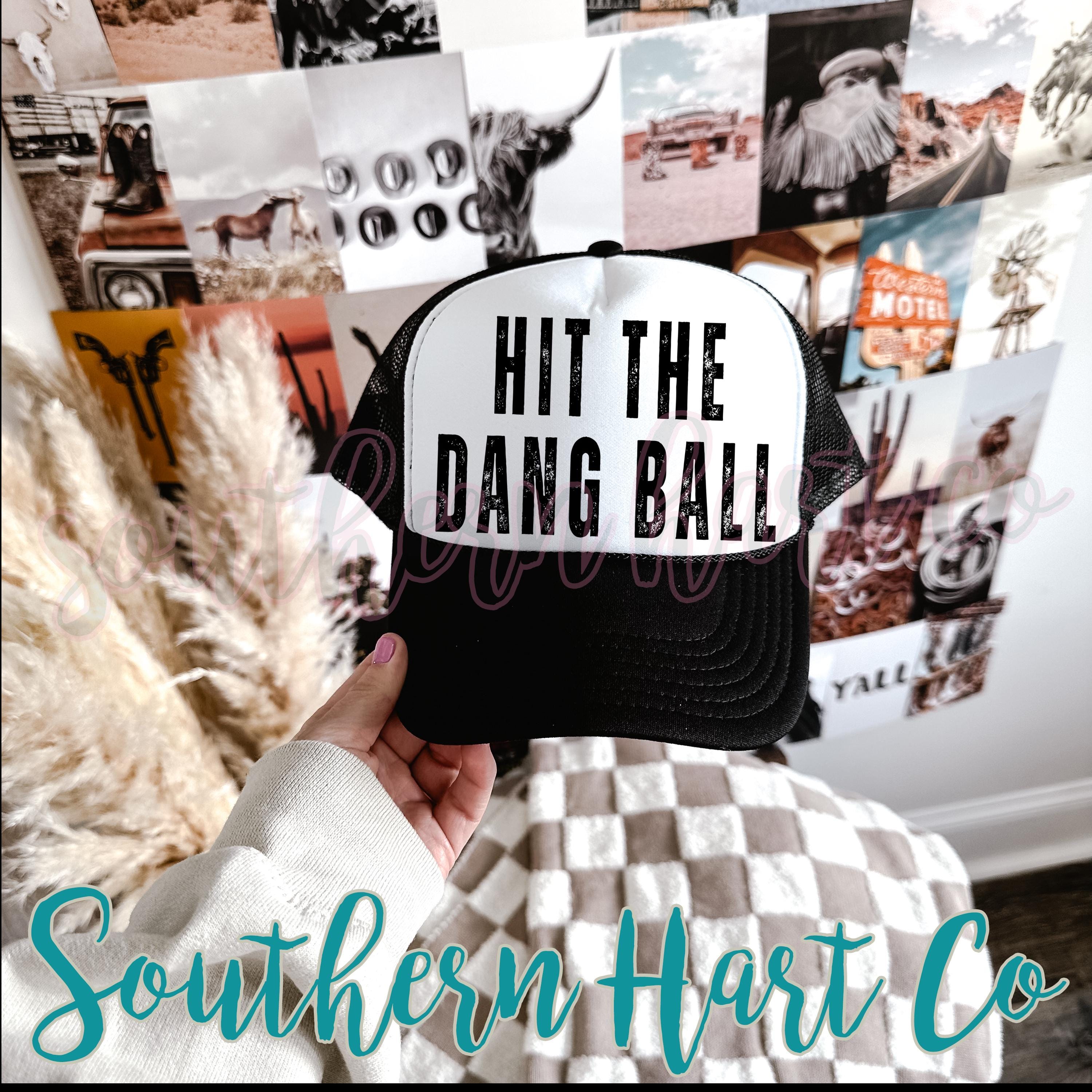 “Good Girls Go to Heaven, Bad Girls Go to Chilis” Trucker Hat Leopard SnapBack Hit the Dang Ball Trucker Hat – Funny Baseball Mom Snapback  main image 4