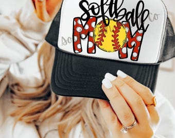 Custom Softball Mom Trucker Hat