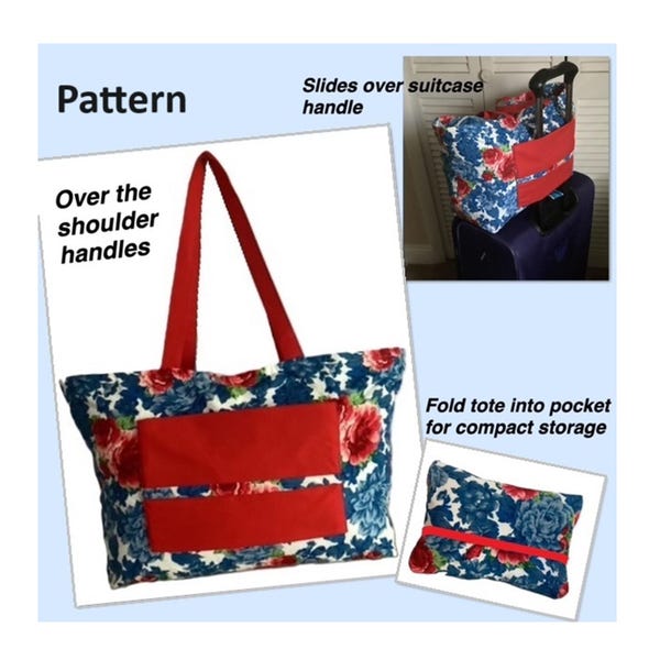 Large Foldable Travel Tote Sewing Pattern