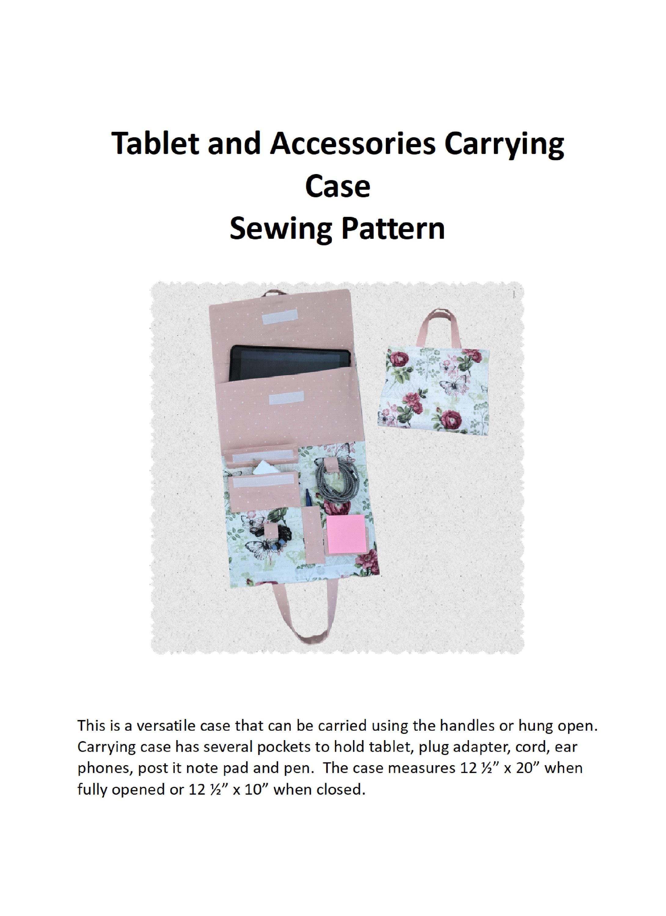 Tablet Case Patterns Tablet and Accessories Carrying Case Sewing Pattern - Etsy
