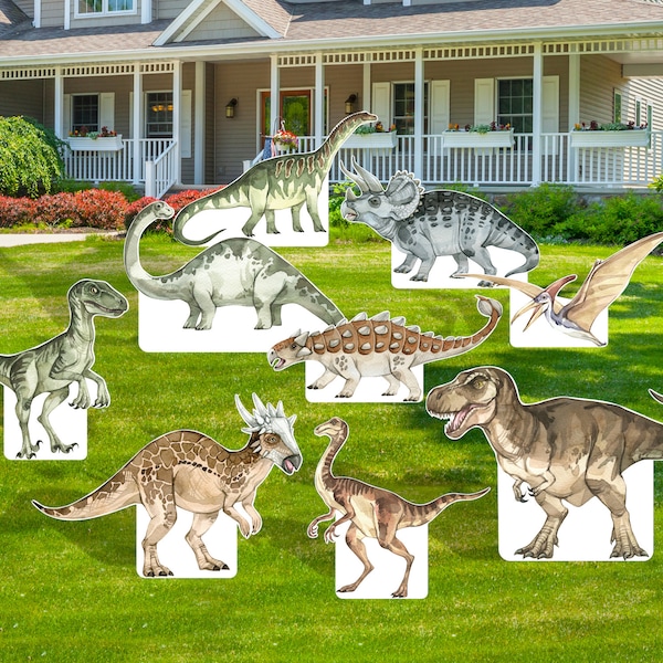 Dinosaur Cut Outs Etsy