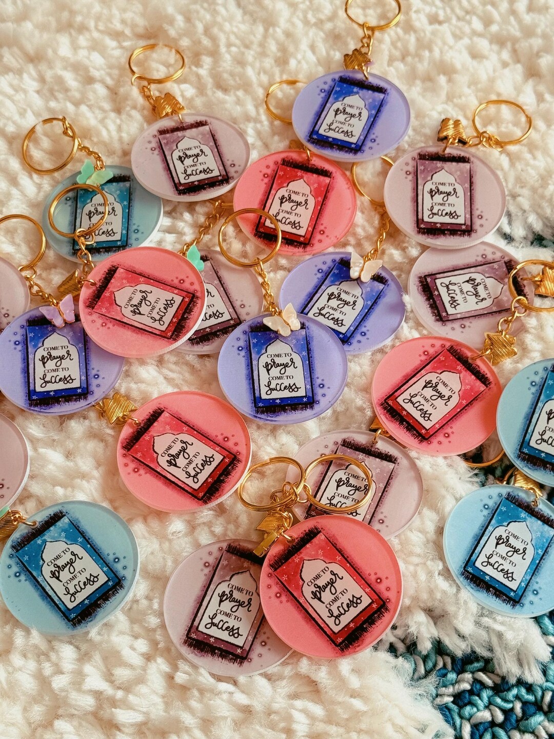 Come to Prayer Acrylic Keychain - Available in a Variety of Colours ...