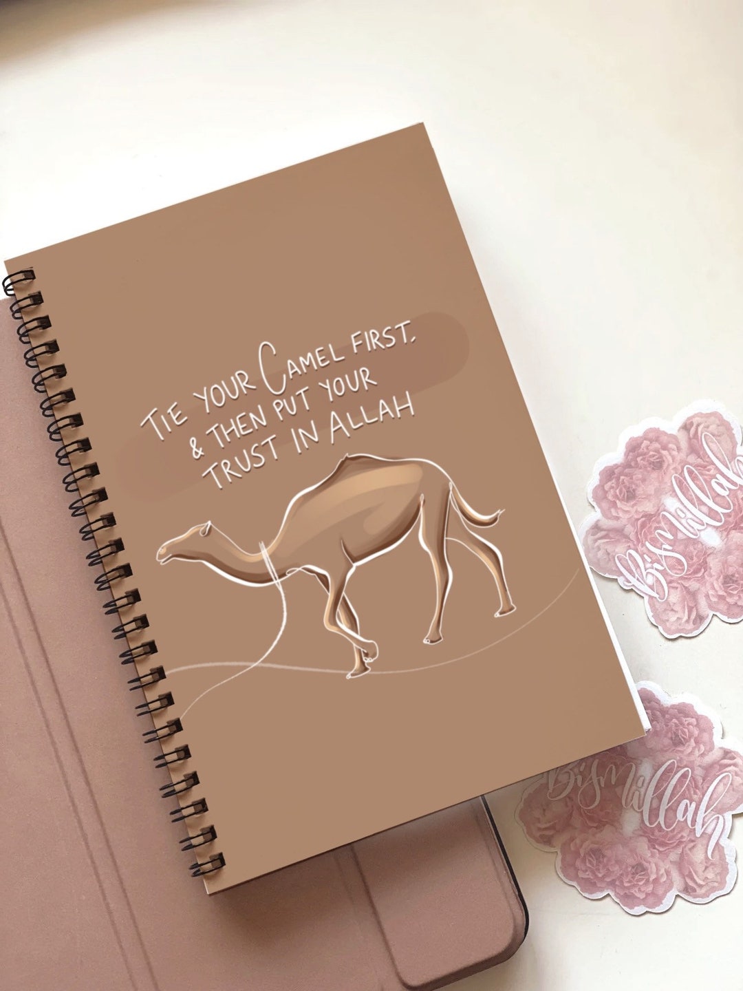 Islamic A5 Spiral Notebook: Tie Your Camel Quote, Lined Stationary - Etsy