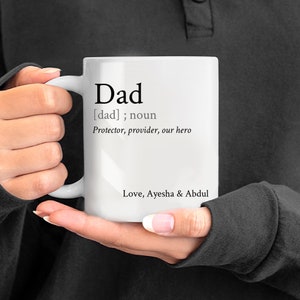 Personalised Dad Mug with Names Gift