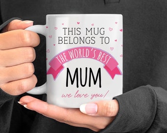Worlds Best Mum Mothers Day Mug Gift
