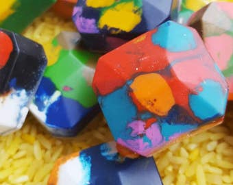 Recycled Gem Crayon Sets / Set of 6 Gems
