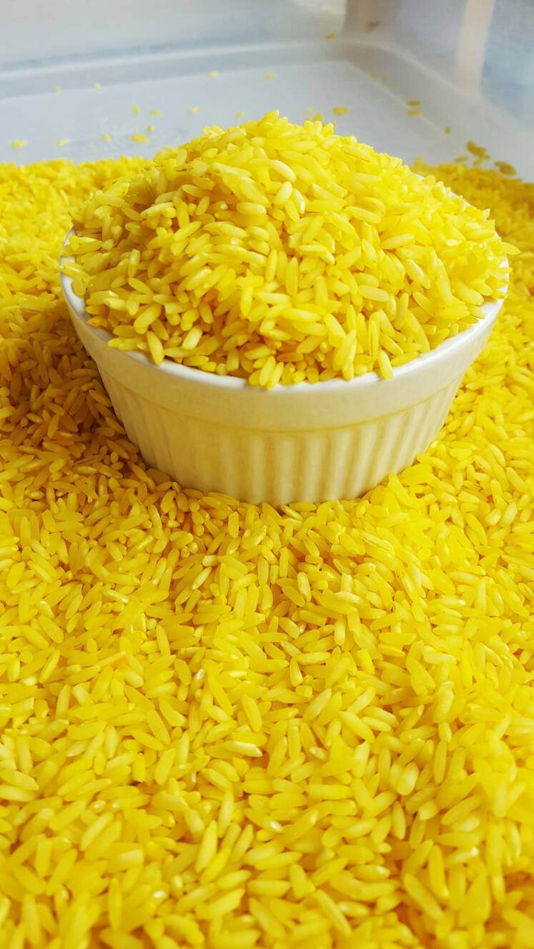 Sunshine Yellow Sensory Rice - 4 Cups - Etsy