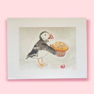 Puffin Muffin, stampa artistica originale