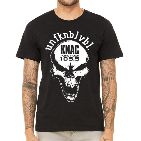 Knac Skull Vintage Heavy Hard Metal Rock Radio Station Etsy