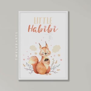 Little Habibi, Islam Kids, Children&#39;s Pictures, Islamic Wall Art, Islam Poster, Muslim Design, Islamic Wallart, Islamic Quotes, Typography