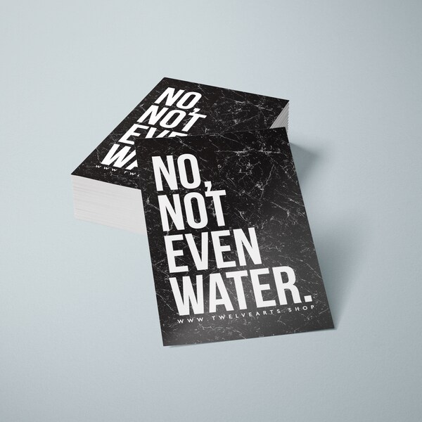 No not even Water, Ramadan, Marble, Sticker, Aufkleber, Black White, Typography, Muslim Quotes, Inspiration, The holy Month