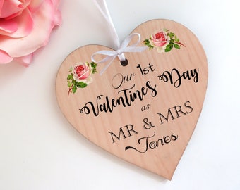 For Her First Valentine's Day Married Gift Photo Gonk Personalised