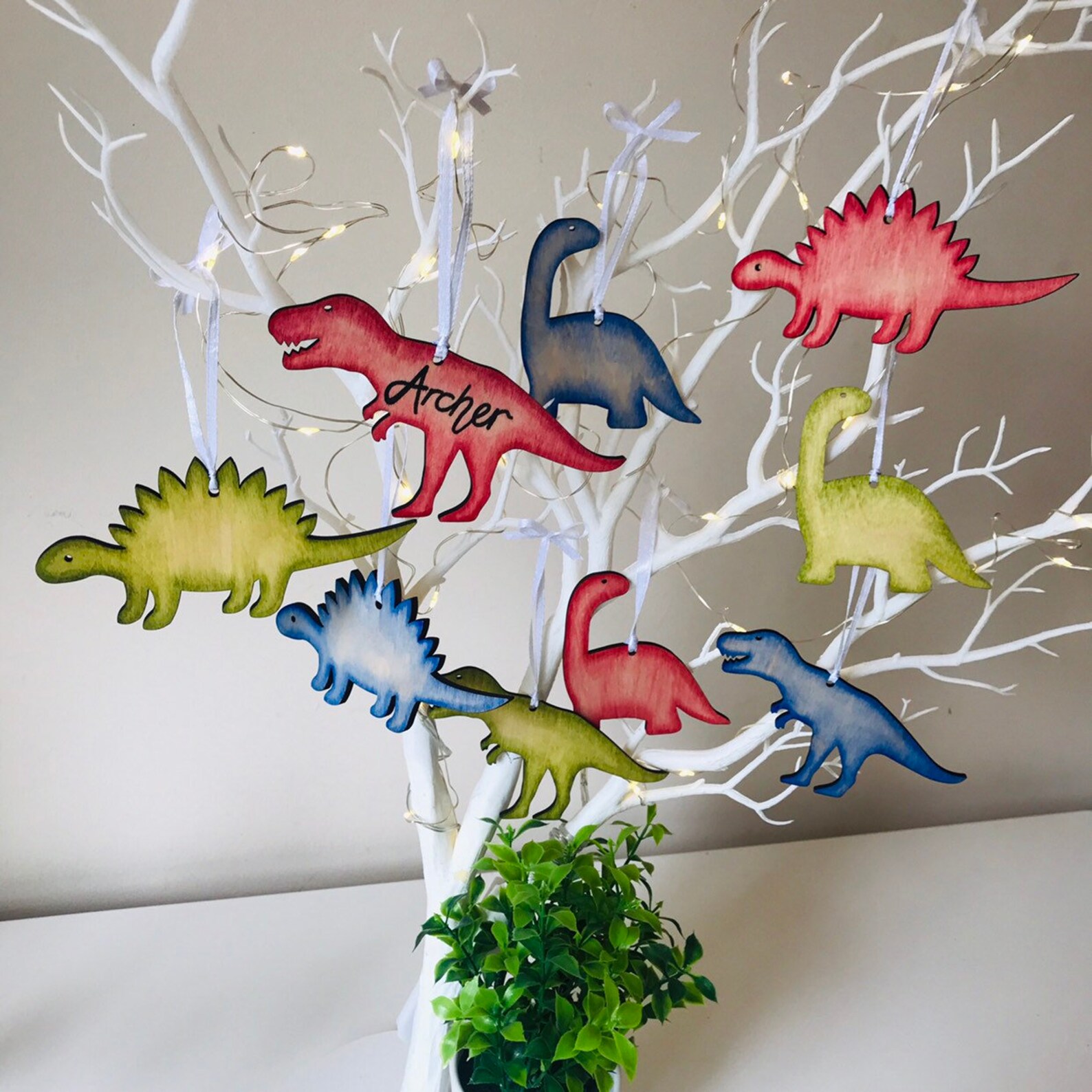 Dinosaur Personalised Decoration Gift for Boy / Girl Gift Etsy