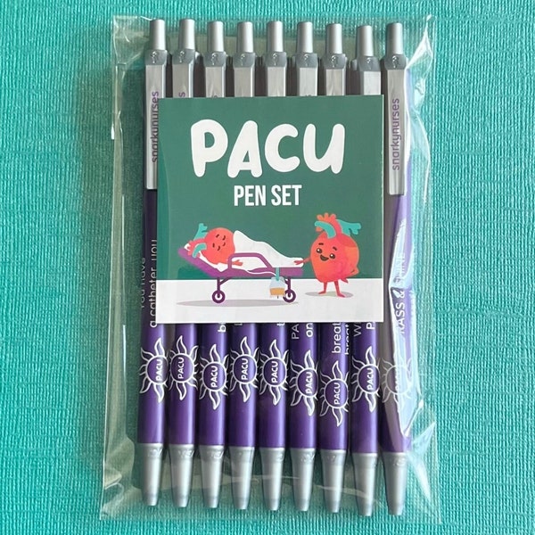 PACU Nurse Snarky Pens! Black ink pens for nurses, CNAs, PACU Nurse Post anesthesia pens |  Funny Pens for Nurses | Nurse Pens | Nurse Gifts