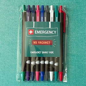Extra Snarky Pens Black Ink Pens for Nurses, Cnas, Nurse Practitioners. Funny  Pens for Nurses. Black Ink. 