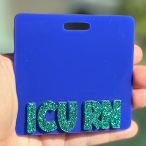 Pretty 3D Badge Buddy | Badge Buddie Gift | Personalized Badge Holder | Cute Custom Badge Buddy | Custom ID Holder | RN Doctor CRNA teacher