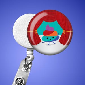 Funny Nurse Badge Reel: Shitshow Design - Retractable ID Holder