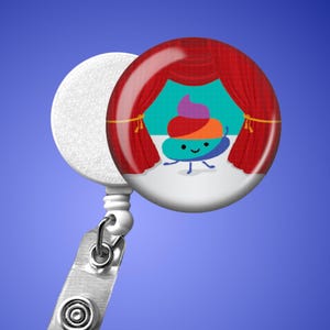 Funny Nurse Badge Reel: Shitshow Design - Retractable ID Holder