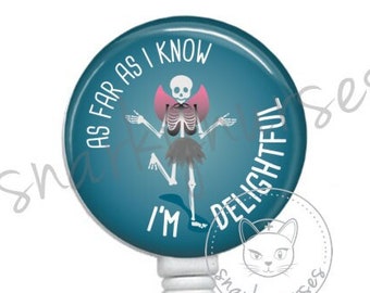 I'm Not the Nurse Badge Reel Snarkynurses Cute Badge Retractable