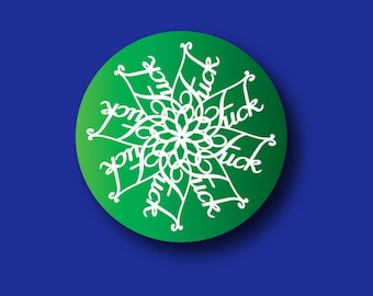 Nurse Badge Reel Topper, Funny 'Fuckflake' Button (Interchangeable)