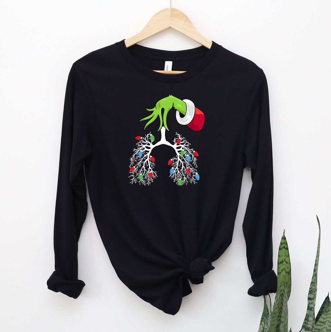 Grinch Radiology Nurse Shirt: Thoracic Grinch Design - Holiday Humor Tee - Etsy