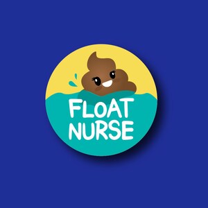 Funny Nurse Badge Reel Topper - Interchangeable Float Design