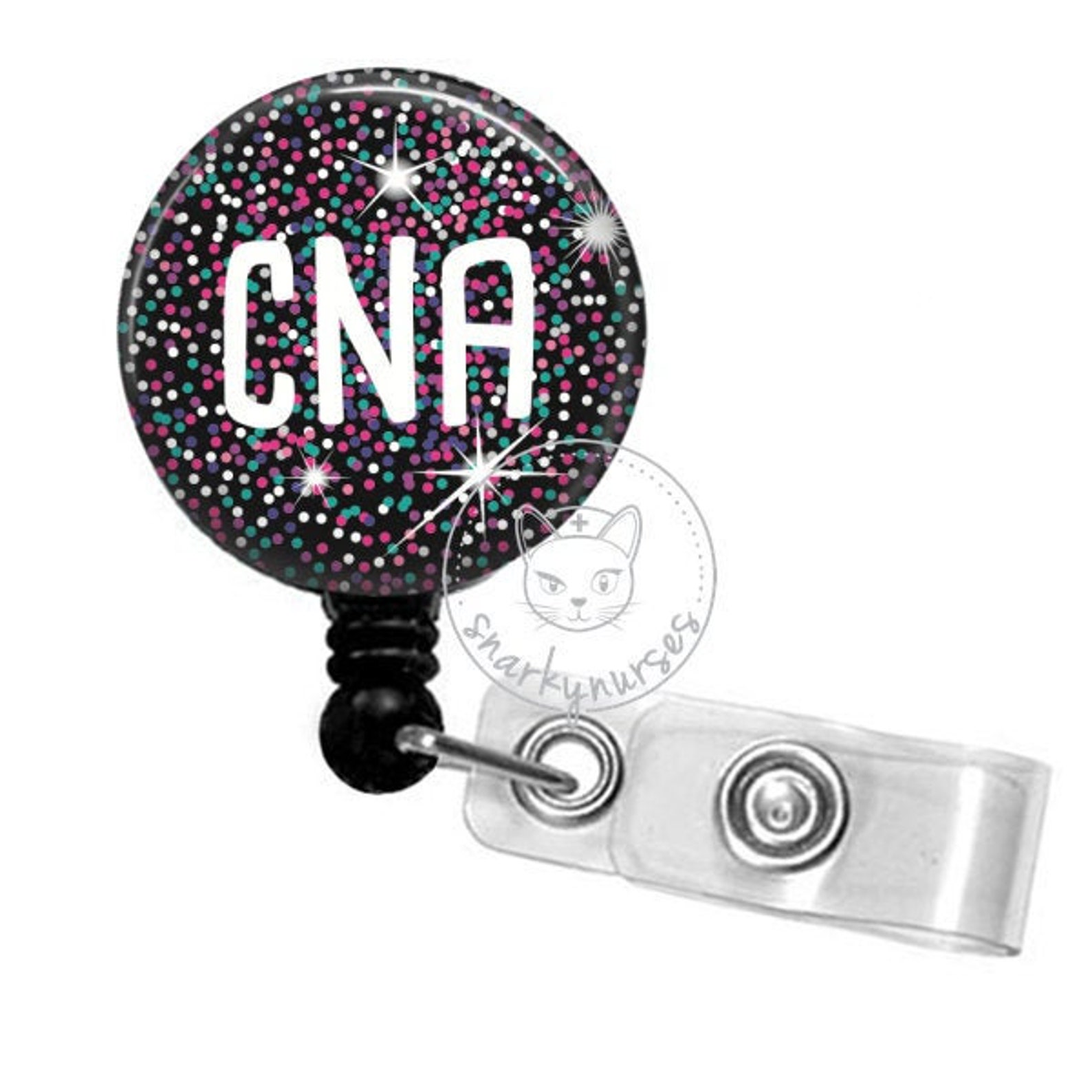 CNA Badge Reel Nursing Assistant SnarkyNurses Cute Badges Etsy
