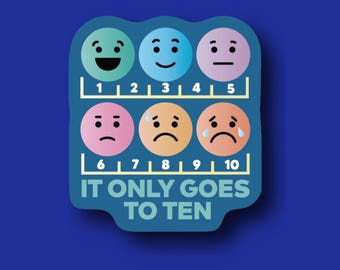 Badge Reel Topper: Nurse Humor - 'It Only Goes to Ten' Acrylic Swap
