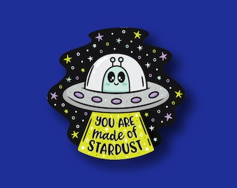 Badge Reel Topper: You Are Made of Stardust (Interchangeable Acrylic)