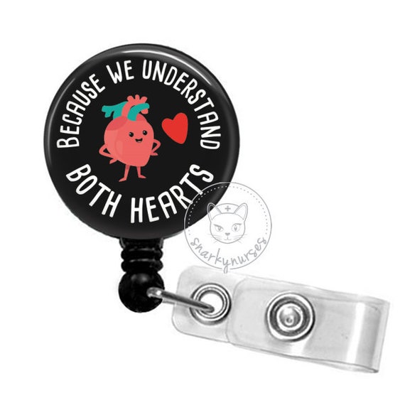 We Understand Both Hearts Badge Reel Funny Badge Reel Cute Badge Reel  Retractable ID Badge Holder Funny Nurse Badge Clip ICU Nurse -  Canada