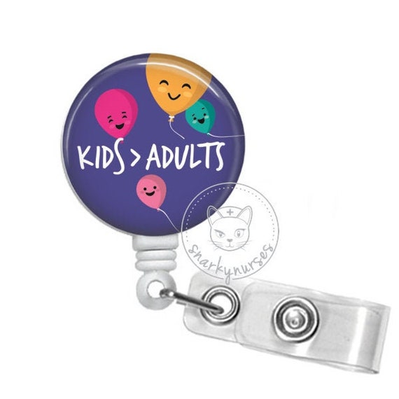 Kids Adults Badge Reel Cute Badges Peds Nurse Badge Reel