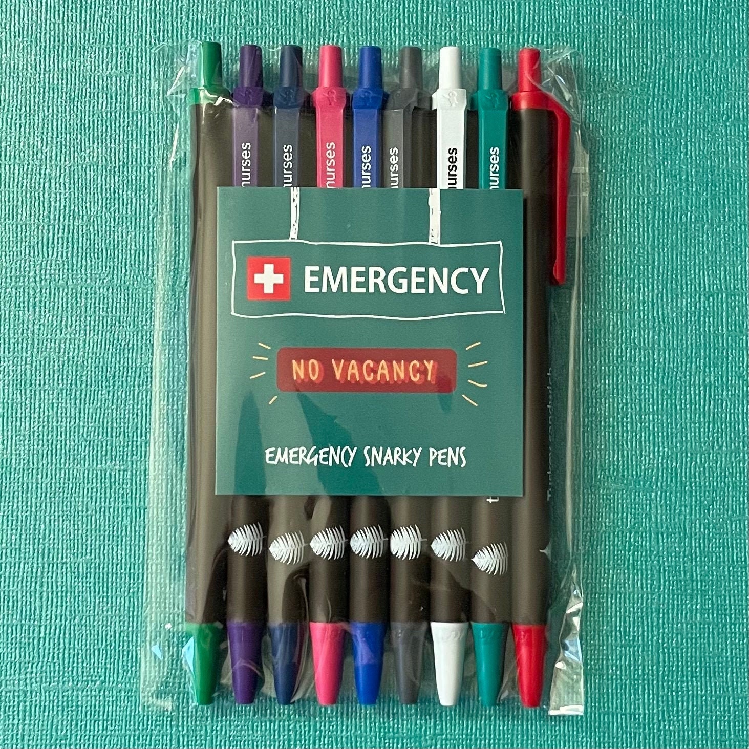 Emergency Snarky Pens Black Ink Pens for Nurses, Cnas, Nurse