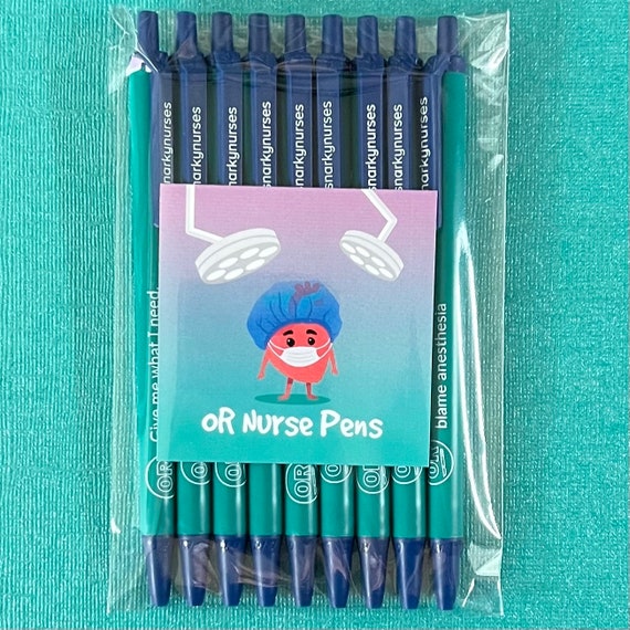 Operating Room Snarky Pens Black Ink Pens for Nurses, Periop Nurse Funny  Pens for Nurses Nurse Pens Nurse Gifts OR Nurse 