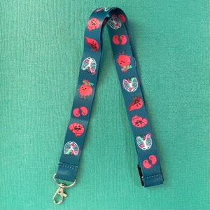 Organs Lanyard | Nurse Lanyard | Funny Nurse Lanyard | Funny Nurse Gift | Nurse Life | Cute ID Holder | Cute Lanyard