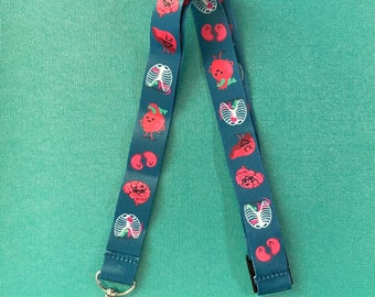 Organs Lanyard | Nurse Lanyard | Funny Nurse Lanyard | Funny Nurse Gift | Nurse Life | Cute ID Holder | Cute Lanyard