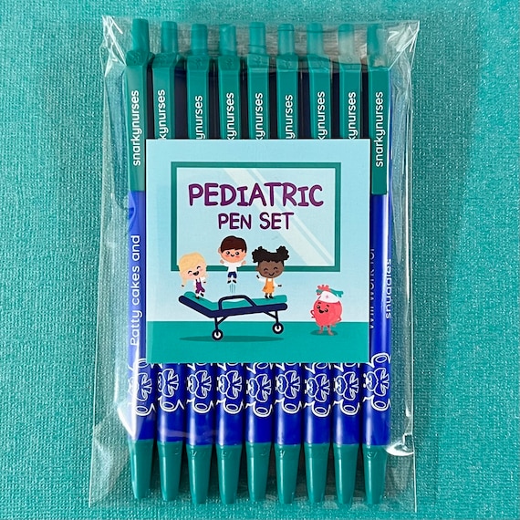 Pediatric Snarky Pens Black Ink Pens for Nurses, Nurse