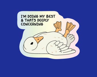 Funny Nurse Badge Reel Topper: I'm Doing That's Concerning