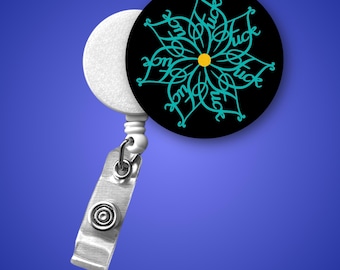 Fuckflower Badge Reel – Retractable ID Holder for Nurses RN