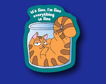 Nurse Badge Reel Topper: Cat Design with Swappable Adhesive - Funny ID Clip